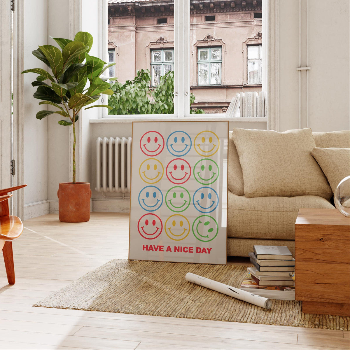 Smiley Face Print