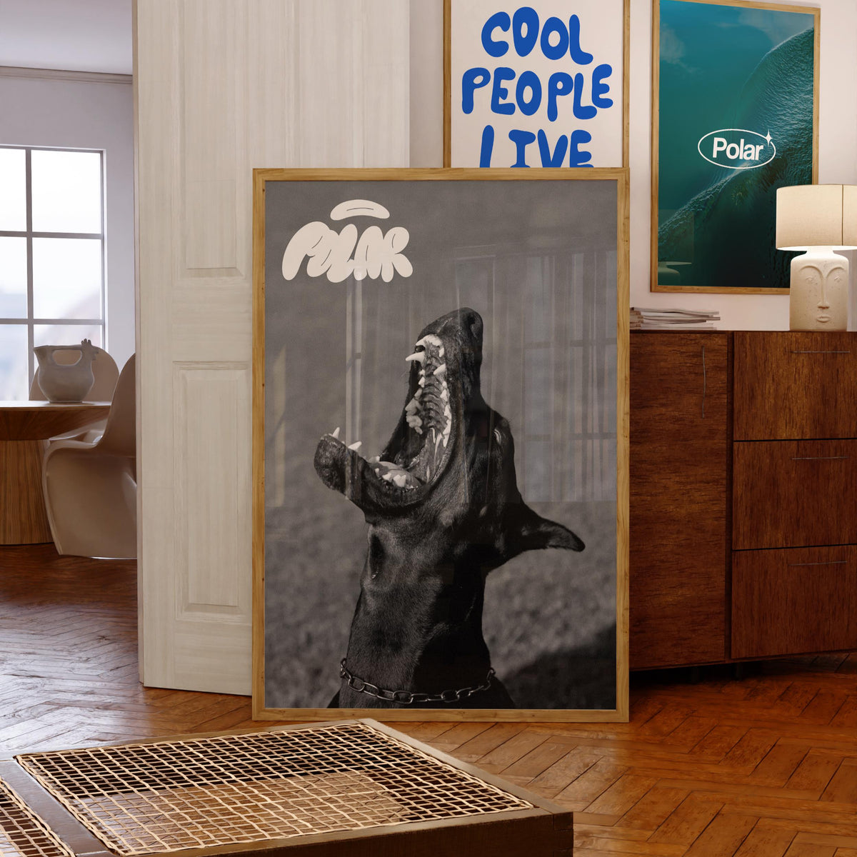Polar Dog Print