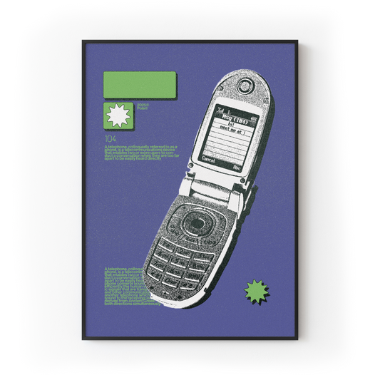 Flip Phone Print