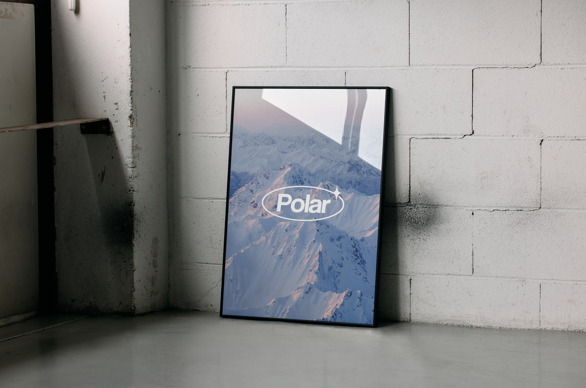 Mountain Range Polar Print