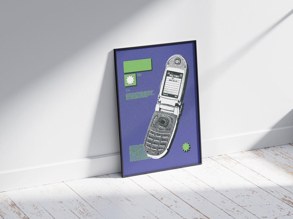 Flip Phone Print
