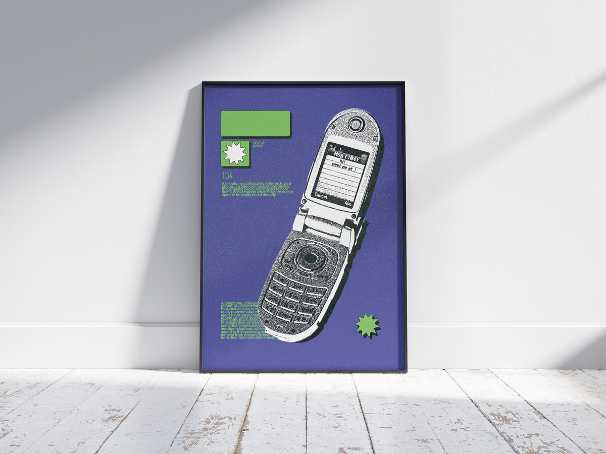 Flip Phone Print